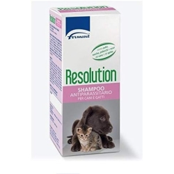 Resolution - Antiparasitic Shampoo for Dogs and Cats against Fleas, Ticks, Lice, Mites 200 ml