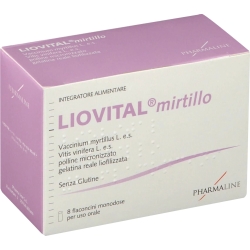 Supplement Liovital Mirtillo - Blueberry For The Sight 8 Vials 10 Ml