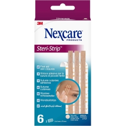 Nexcare Steri-Strip, Skin-Tone - Pack of 6 Strips 6 mm x 75 mm