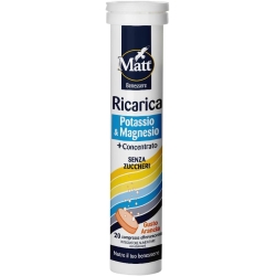 Matt Benessere Potassium & Magnesium Recharge più Concentrate 20 Tablets - Muscle Supplement