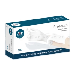 Protouch - 100 Disposable Non-Sterile Powder-Free Latex Gloves Size L