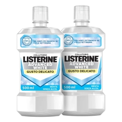 Advanced White Delicate Flavor - 2 Bottles of Whitening Mouthwash 500 ml