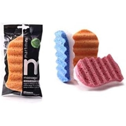 Cellulose sponge with massage side