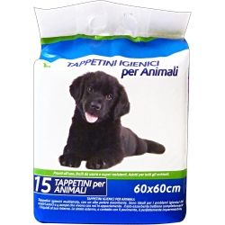 Dog Toilet Pads - 15 Super Absorbent Waterproof Pads 60x60 cm