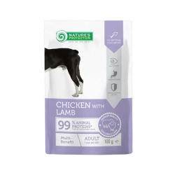 Multi-Benefit Chicken and Lamb - Complete food for adult dogs 100g