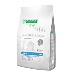 Superior Care White Dog Herring - Complete food for small breed dogs with light coats 1.5 kg