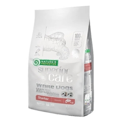 Superior Care White Dog Salmon Starter - Complete food for puppies with light coats 1.5 kg