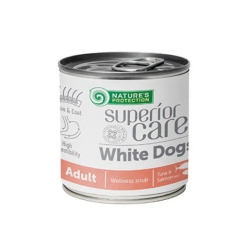 Superior Care White Dog Soup Salmon and Tuna - Wet food for adult dogs with light coats 140 ml