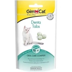 Gimcat Denta Tabs Mint - Dental snack for adult cats 40g
