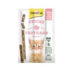 Gimcat Kitten Sticks Turkey and Calcium - 3 Snacks for Kittens