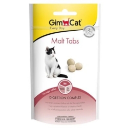 Gimcat Malt Tabs - Complementary feed to aid digestion in cats 40g