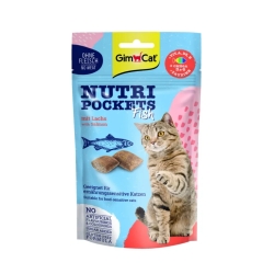 Gimcat - Nutri Pockets Salmon and Tuna Snack for Cats 60g