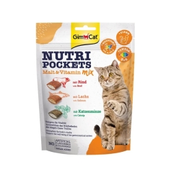 Gimcat - Nutri Pockets Snack Mix with Malt and Vitamins for Cats 60g
