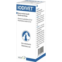 Iodivet - Sterile Moisturizing and Protective Eye Drops for Dogs and Cats 10 ml