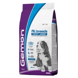 Gemon All Breeds Puppy-Junior Tuna and Rice - Complete food for puppies of all sizes 3 kg