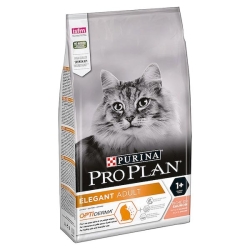 Purina PRO PLAN ELEGANT ADULT Salmon - Complete food for adult cats with sensitive skin and hairballs 400g