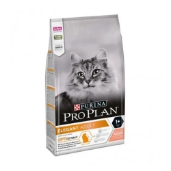 Purina PRO PLAN ELEGANT ADULT Salmon - Complete food for adult cats with sensitive skin and hairballs 1.5 kg