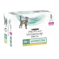 Purina PRO PLAN VETERINARY DIETS Chicken - Complete dietetic food for cats for gastrointestinal disorders 10 x 85 gr