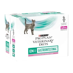 Purina PRO PLAN VETERINARY DIETS Salmon - Complete dietetic food for cats for gastrointestinal disorders 10 x 85 gr