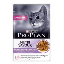 Purina PRO PLAN NUTRI SAVOUR DELICATE Turkey - Complete food for adult cats with sensitive digestion 85 g