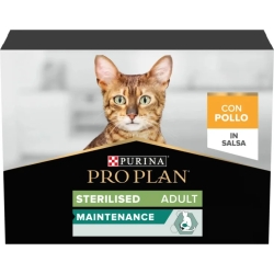 Purina PRO PLAN STERILISED Chicken - Complete wet food for sterilised adult cats 10 x 85 gr