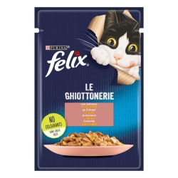 Purina FELIX LE GHIOTTONERIE IN GELATINA Salmon - Complementary food for adult cats 85 g