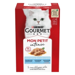 Purina GOURMET MON PETIT Fish - Complete food for adult cats 6 x 50 gr