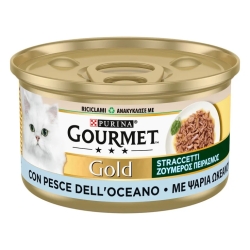 GOURMET GOLD Ocean Fish Strips - Complete food for adult cats 85g