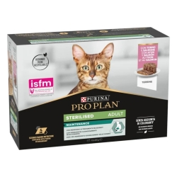 Purina PRO PLAN STERILISED ADULT Tuna and Salmon - Complete wet food for sterilised cats 12 x 85 g