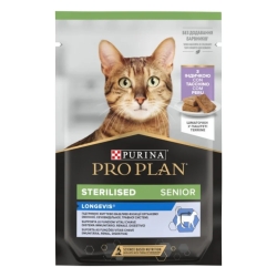 Purina PRO PLAN STERILISED SENIOR Turkey - Complete food for senior sterilised cats 75g