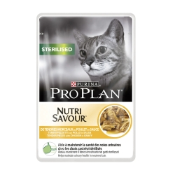 Purina PRO PLAN NUTRI SAVOUR Chicken - Complete food for sterilized adult cats 10 x 85 gr