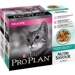 Purina PRO PLAN NUTRI SAVOUR Turkey - Complete food for sterilized adult cats 10 x 85 gr