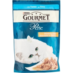 Purina Gourmet Perle Fillets in Tuna Sauce - Complete food for adult cats 85g