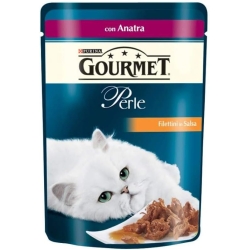 Purina Gourmet Perle Fillets in veal and vegetable sauce - Complete food for adult cats 85 gr
