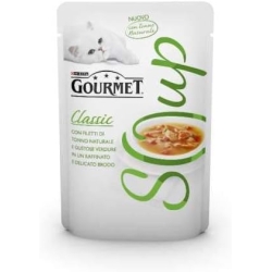 Purina Gourmet Soup Tuna and Vegetables - Complete food in broth for cats 40g