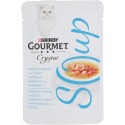 Purina Gourmet Soup Tuna and Shrimp - Complete broth food for cats 40g