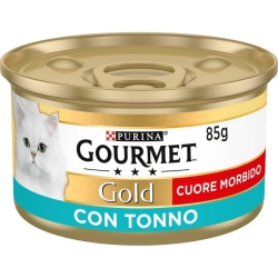 Purina Gourmet Gold Soft Heart Tuna - Complete food for adult cats 85g