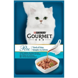 Purina Gourmet Perle Triumph of Tuna Sauce - Complete food for adult cats 85g