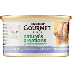 Purina Gourmet Nature's Creations Lamb, Tomatoes and Parsnip - Complete food for adult cats 85g