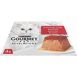 Purina Gourmet Revelations Beef Mousse - Complete food for adult cats 57g