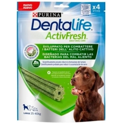 Purina Dentalife ActivFresh - Dental snack for large dogs to combat bad breath 142 g