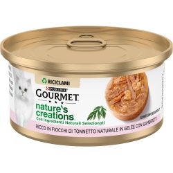 Purina Gourmet Nature's Creations Natural Tuna with Shrimp - Complete food for adult cats 70g
