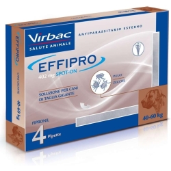 Effipro - 4 Single-Dose Pipettes Antiparasitic for Dogs 40-60 kg 4.02 ml