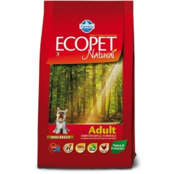 Ecopet Natural Adult Mini Chicken - Complete food for small breed adult dogs 12 kg