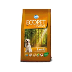 Ecopet Natural Lamb - Complete food for adult dogs 12 kg
