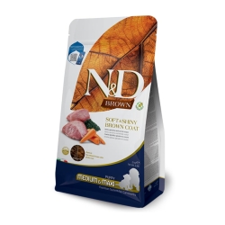 N&D Brown Dog Lamb Spirulina Carrot - Complete food for medium and maxi breed puppies 2 kg