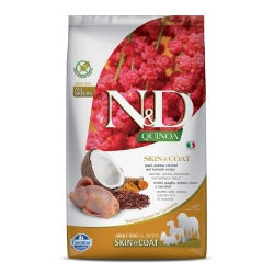 N&D Quinoa Skin and Coat Qualglia - Complete food for adult dogs with intolerances 2.5 kg