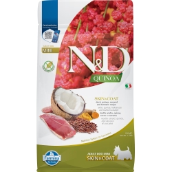 N&D Quinoa Skin & Coat Duck - Complete food for small breed dogs with intolerances 800 gr