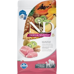 N&D Dog Tropical Selection Medium Maxi Pork - Complete food for adult dogs 2 kg