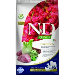 N&D Quinoa Digestion Lamb - Complete food for adult dogs with sensitive digestion 2.5 kg
